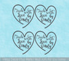 Custom Name Made with Love Decals - Personalize Your Kitchen Bowls set of 4