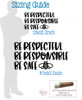 School Wall Art | Be Respectable, Responsible Safe | Wall Sticker Quote sizing