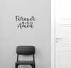 Round Wood Sign Decal - Forever and Ever Amen Wall Sticker | Vinyl Art Black
