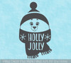 Holly Jolly Bear Snowflakes Winter Wall Decal Christmas Decor Stickers 
