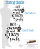 Hot Cocoa Fuzzy Socks - Add Warmth to Your Home with Winter Wall Decals sizing