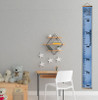 Canvas Growth Chart Height Ruler Tracker Sign Child Grow Tall Quote, Blue