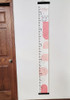 Canvas Boho Floral Growth Chart Child Baby Milestone Height Ruler Tracker Sign 