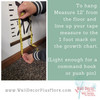 Canvas Sunflower Growth Chart Our Growing Family Height Ruler Sign — Yellow tape measure held near a wall with a growth