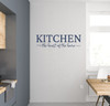 Kitchen the Heart of the Home - Premium Matte Finish Wall Art Decal Deep Blue