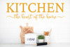 Kitchen the Heart of the Home - Premium Matte Finish Wall Art Decal Honey