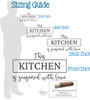 Inspirational Kitchen Wall Quote Vinyl Decal Sticker Seasoned with Love sizing