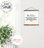 Brother Definition Canvas Print with Beautiful Wood Frame Options Small Walnut Wood