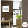 Awkward Definition Canvas Wall Decor Sign Funny Gift Idea — Framed wall art with text hanging in a modern dining area