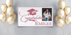 Congratulations 2026 Name Photo Graduation Banner Personalized Print Sign with grommets