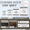 Teacher Definition Canvas Sign Wall Art Inspires Touches Lives — Four framed wall art pieces in various sizes, with black