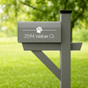 Upgrade Your Mailbox with Personalized Pawprint Decals | White
