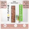 Welcome Sunflower Vertical Lettering Vinyl Decal Sticker for Tall Wood Sign Porch Sitter Decor Stencil Decal Option