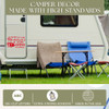 Best Memories Made When Camping Personalized RV Door Sticker Family Name Date Red