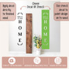 Welcome to our Home Vertical Letters - Create Tall Wood Sign Porch Decor