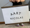 Personalized Canvas Nursery Name Sign Banner - Custom Made in the USA choose wood color