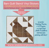 Cardinal Bird Barn Quilt Stencil Vinyl Sticker Farmhouse DIY Wood Art Project 