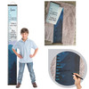 Mountains Canvas Growth Chart Personalized Height Ruler for Kids — Height chart with blue mountains and measurement