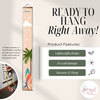 Surfer Waves Kids Canvas Sign Growth Chart For Wall Height Ruler ready to hang