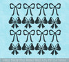 Bows and Ribbons Wall Art Decal Stickers, 5-Inch, 16pc, Colorful Home Decor