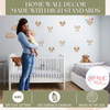 Bows and Ribbons Wall Art Decal Stickers, 5-Inch, 16pc, Colorful Home Decor Tan standards