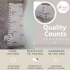 Ribbons Bows Canvas Growth Chart Height Ruler Sign Personalized Child Tracker quality