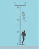 Football Growth Chart Wall Decal Boys Height Ruler Vinyl Sticker