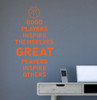 Great Players Inspire Others Stylish Sports Ball Wall Art Decal Sticker basketball orange