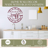 Hug a Dog Wall Art Decal Inspiring Pet Lover Wall Decor Sticker for Home Burgundy standards