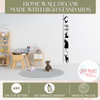 Grow Wild Deer Growth Chart Wall Decal Boys Vinyl Sticker Height Ruler Blk standards