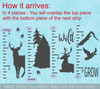 Grow Wild Deer Growth Chart Wall Decal Boys Vinyl Sticker Height Ruler how it arrives