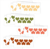 Decorate with 2-Inch Heart Wall Stickers Easy Peel Stick Shape Decals Summer colors