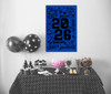 Graduation Party Poster Senior Class of 2026 Grad Celebration Decorations Blue