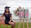 2026 Grad Party Poster Senior Glitter Graduation Decor 18x18-Inch