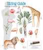 African Animals Stickers Safari Wall Art Decor Jungle-Themed Decals sizing