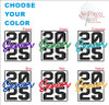 Senior 2025 Graduate Poster Print Celebrate Graduation Party Decor Choose Your Color