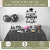 Perfect Graduation Decor Tassel Worth The Hassle Wall Decal Removable Black standards