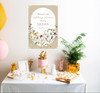 Custom Baby or Wedding Shower Poster Personalized Date Print Wildflowers