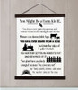 Farm Kid Canvas Sign Nostalgic Farmers Wall Art Print Farmhouse Decor Black Wood