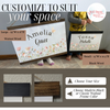 Personalized Girl Name Floral Canvas Banner Sign Nursery Wall Art Decor customize to suit