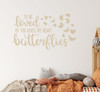 Inspirational Wall Decal Loved By You Gives Heart Butterflies Love Quotes Dark Beige