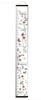 Wildflower Growth Chart Canvas Sign Girls Height Ruler Watch Them Grow Blk Wood Inches