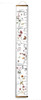 Wildflower Growth Chart Canvas Sign Girls Height Ruler Watch Them Grow Walnut Wood CM