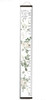 Track Precious Memories in Style White Rose Greenery Canvas Growth Chart Blk Wood, Centimeters