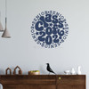 Senior Class 2026 Retro Graduation Wall Decal Grad Party Art 40+ Colors DeepBlue