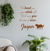 Custom Pet Remembrance Memorial Wall Decal Personalized Loss Sticker Clay