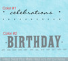 DIY Birthday Board Vinyl Decal Family Celebrations Sticker 2-color