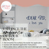 Dear Bed, I Love You Bedroom Wall Decal Removable Vinyl Quote Sticker DpBlue enhance