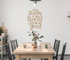 Give Thanks to the Lord Decal Christian Scripture Wall Quote Sticker Tan