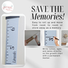 Personalized Gingham Canvas Growth Chart Kids Height Ruler Nursery Wall Decor Save memories
